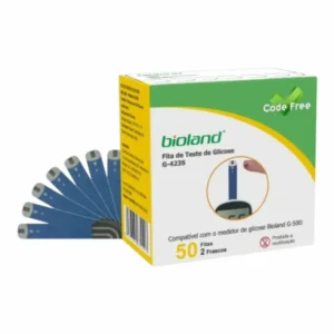FITA MEDIÇÃO DE GLICOSE G423S BIOLAND 50 FITAS