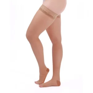 Meia Coxa 7/8 | Sigvaris Ever Sheer | 20-30mmhg Ponta Aberta - Caramelo