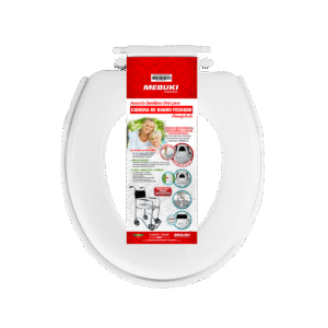 Assento Oval Cadeira de Banho Fechado Almofadado
