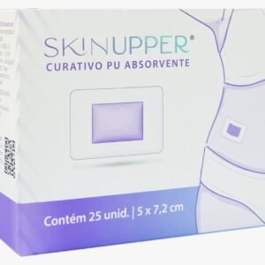 CURATIVO PU ESTÉRIL COM ALMOFADA ABSORVENTE – 5cm X 7,2cm