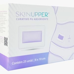 CURATIVO PU ESTÉRIL COM ALMOFADA ABSORVENTE – 8cm X 10cm