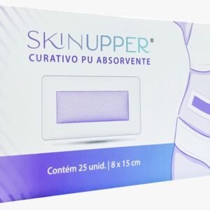 CURATIVO PU ESTÉRIL COM ALMOFADA ABSORVENTE – 8cm X 15cm