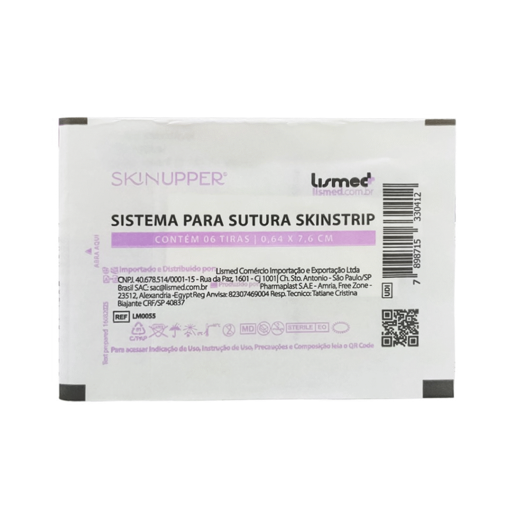 SISTEMA PARA SUTURA E CURATIVO SKINSTRIP – 0,64cm x 7,6cm - Imagem 2